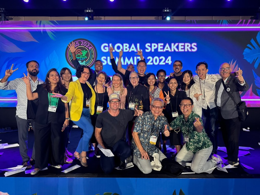 Eugene Seah with delegates at the Global Speakers Summit 2024