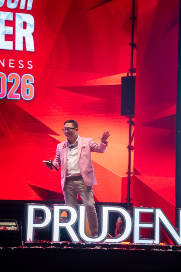 Eugene Seah on the Prudential Breakthrough Stronger kick-off main stage